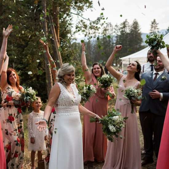 Rainy Boreas Pass Wedding Ceremony