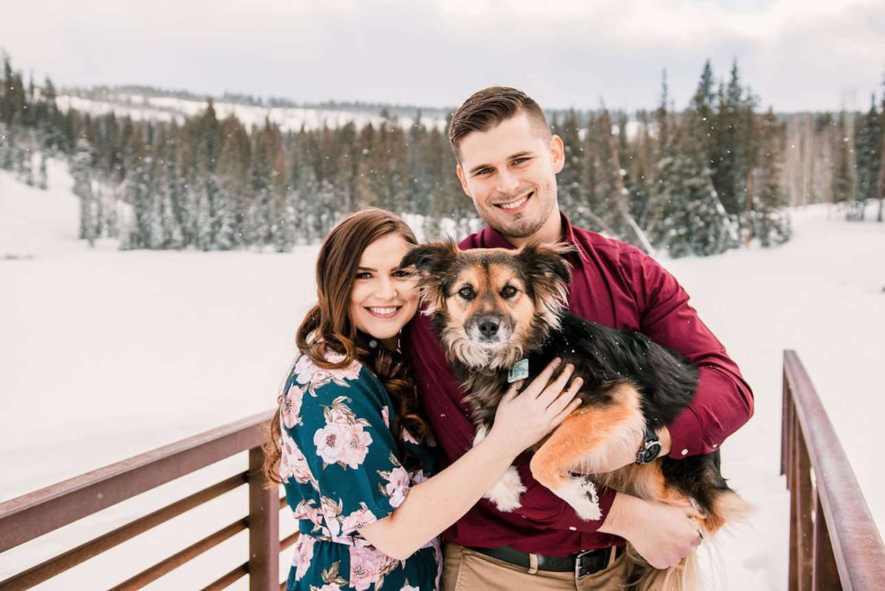 Snowy Grand Mesa Engagement