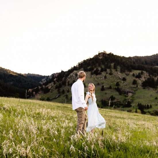 Summer Engagement Session at the Chautauqua Trailhead