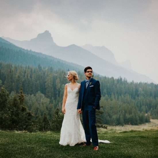 Hazy Canmore Wedding Day