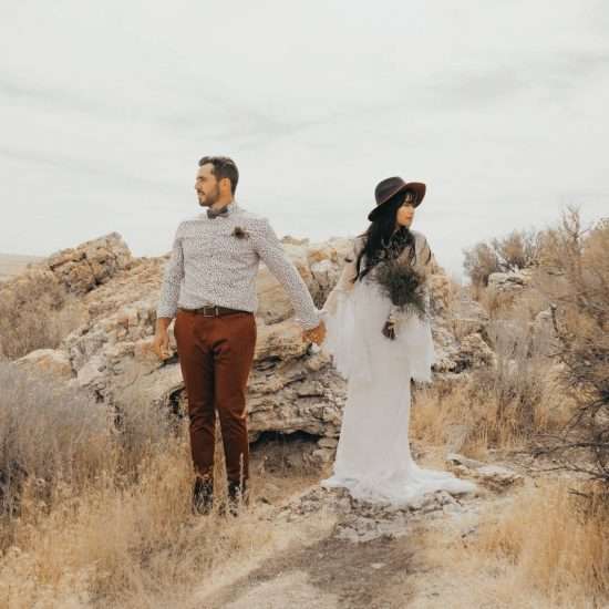 Inspired Boho Utah Desert Elopement