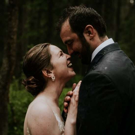 Rainy Tunnel Mountain Reservoir Wedding