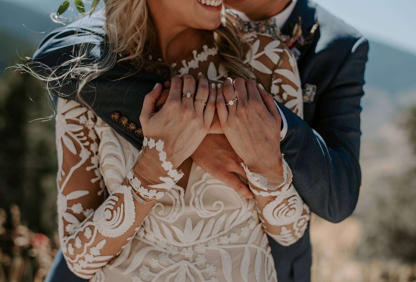 Bohemian Mountaintop Wedding Ceremony in Vail