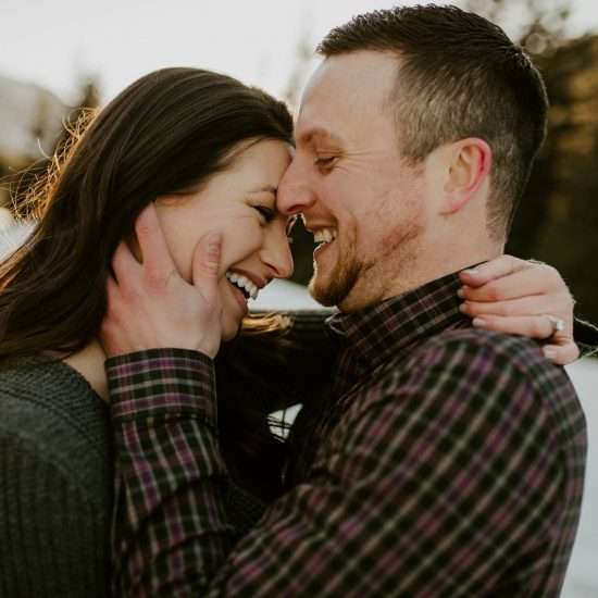 Winter Engagement in Red Lodge