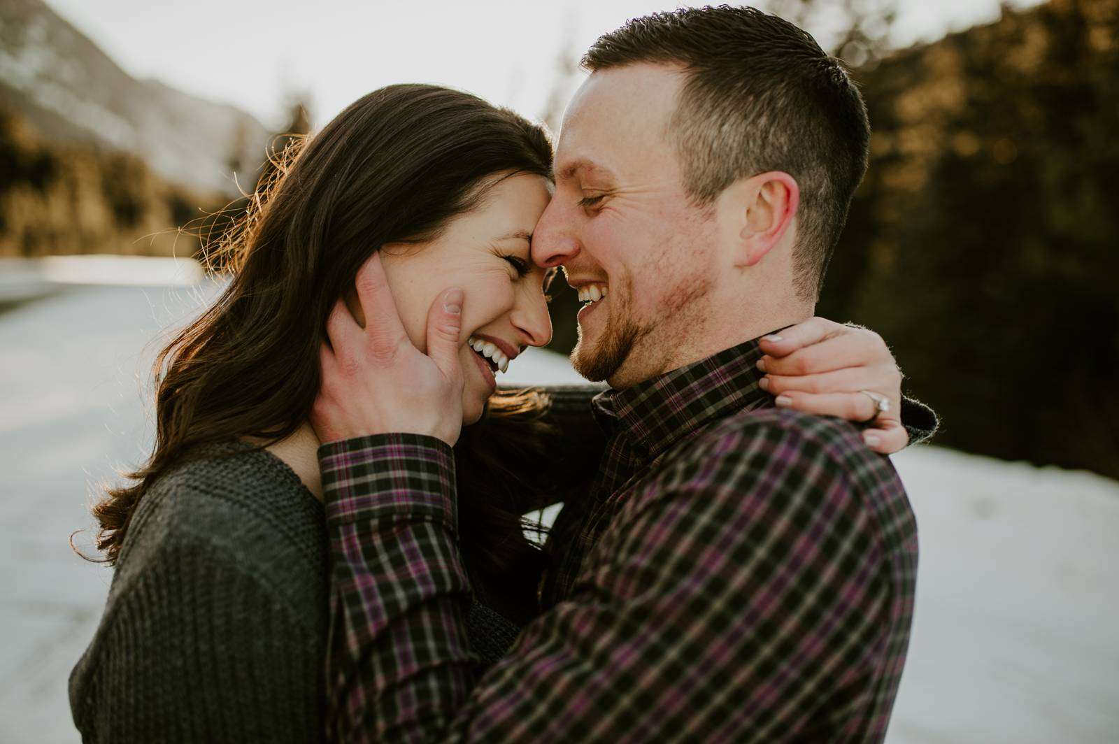 Winter Engagement in Red Lodge