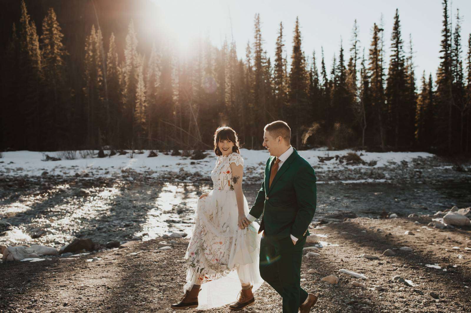 Winter Cabin Elopement Inspiration
