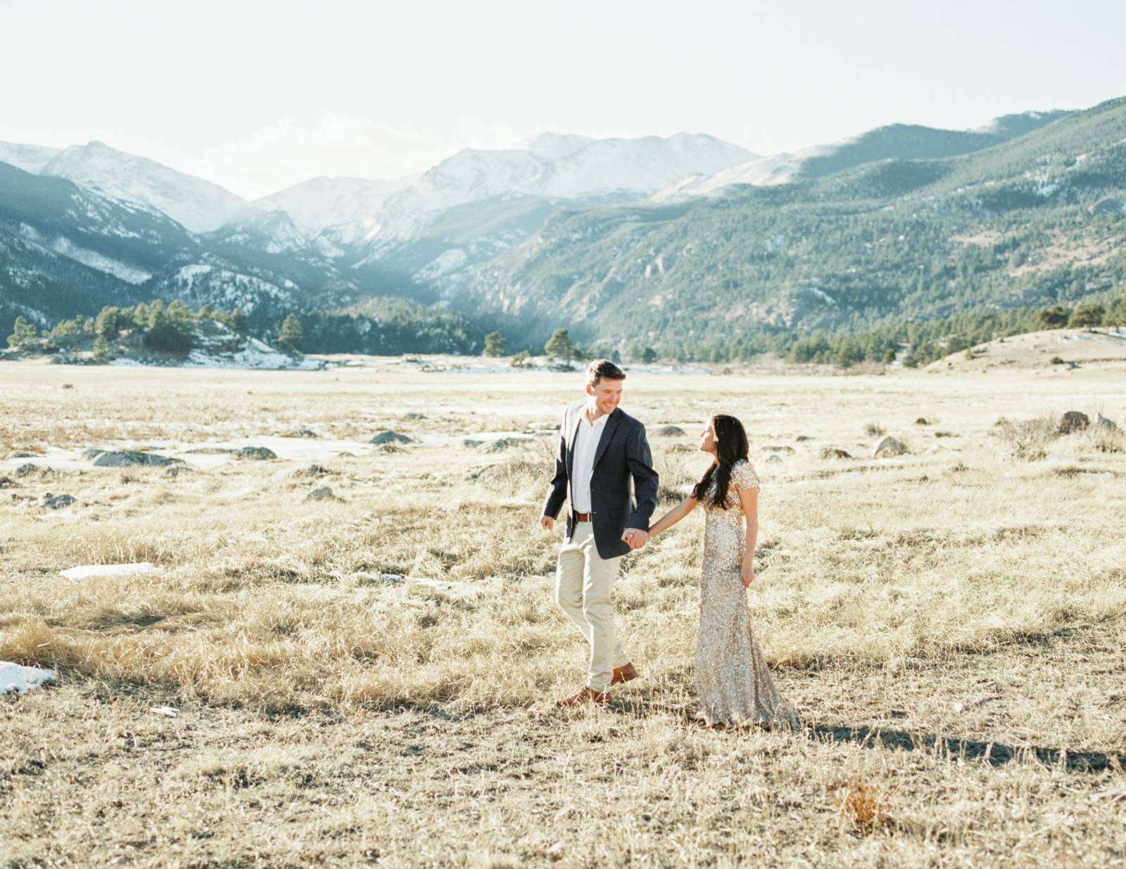 Winter Engagements in Rocky Mountain National Park | Colorado Engagement