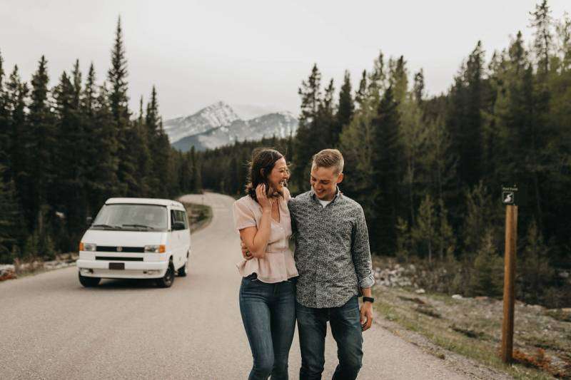 Westfalia Van Inspired Engagement Shoot