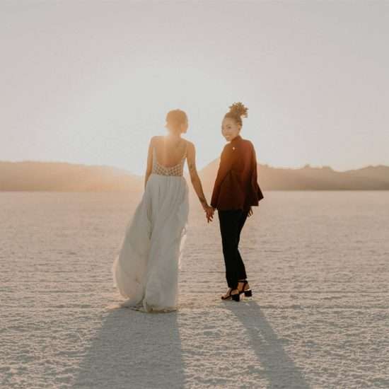 Bohemian Bonneville Salt Flats Elopement Inspiration