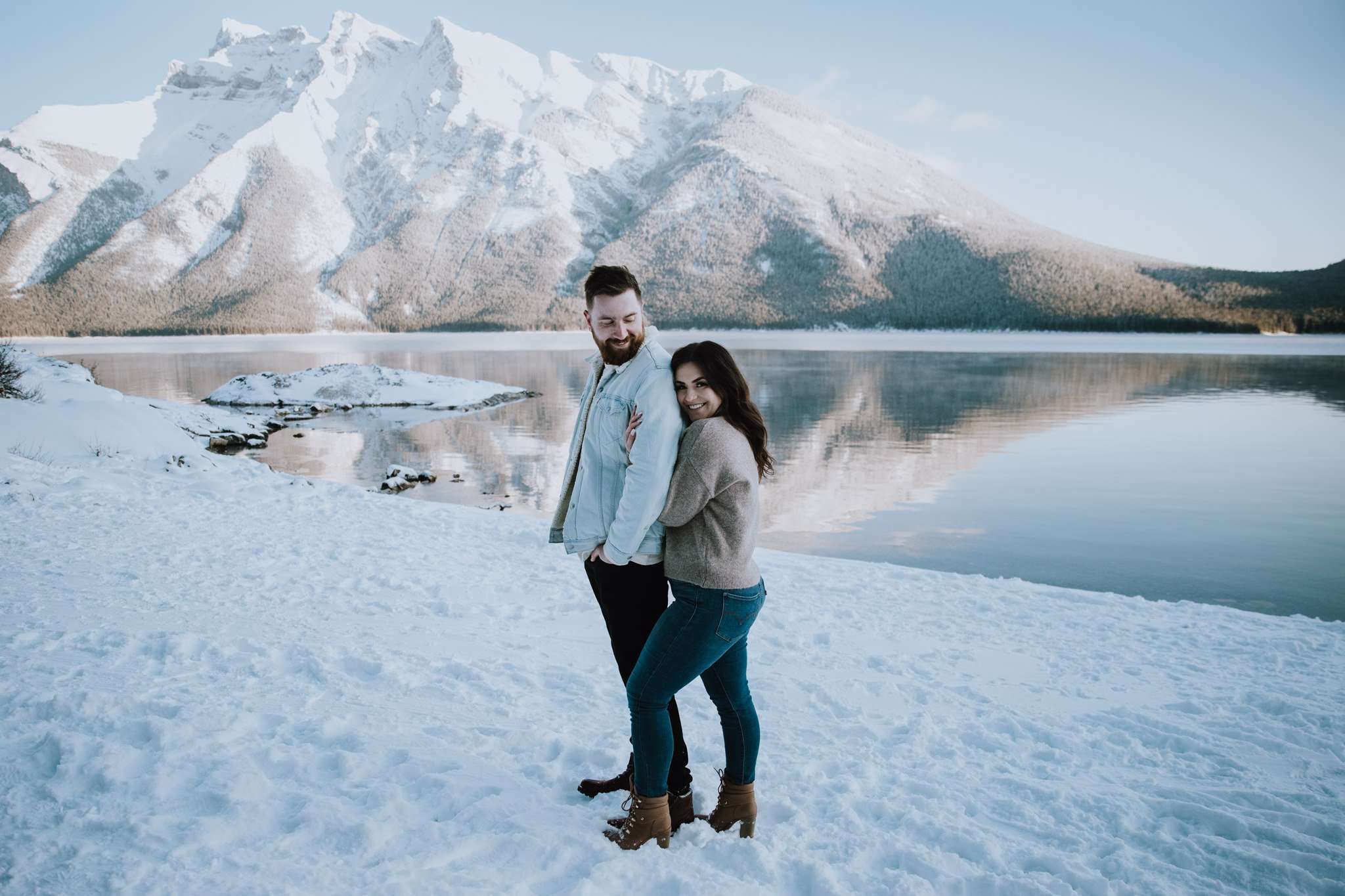 A Winter Engagement Session in Banff National Park