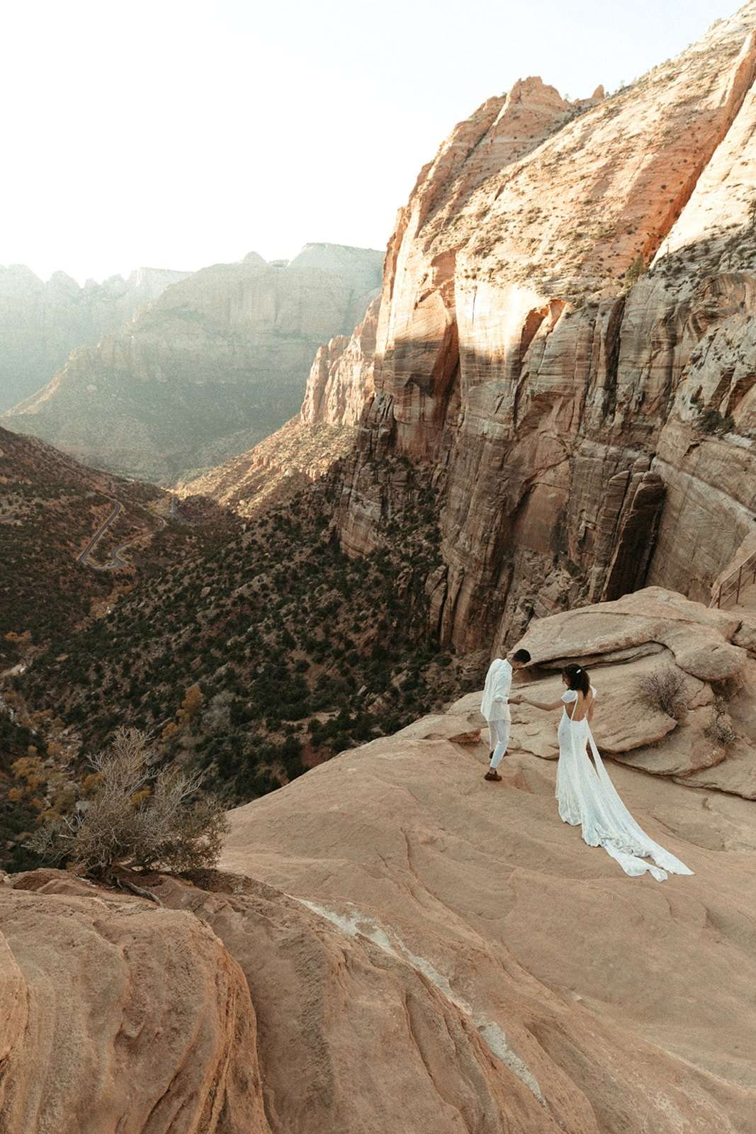 Warm and Passionate Zion National Park Elopement