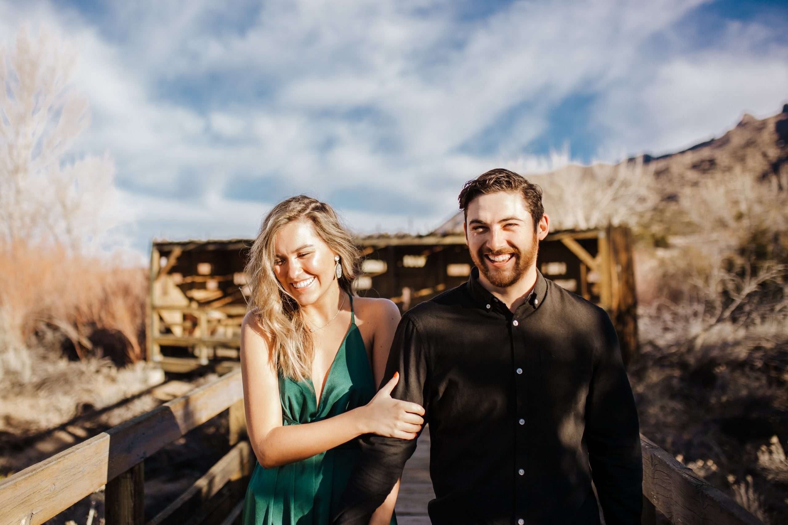 Sunny Albuquerque Foothills Engagement