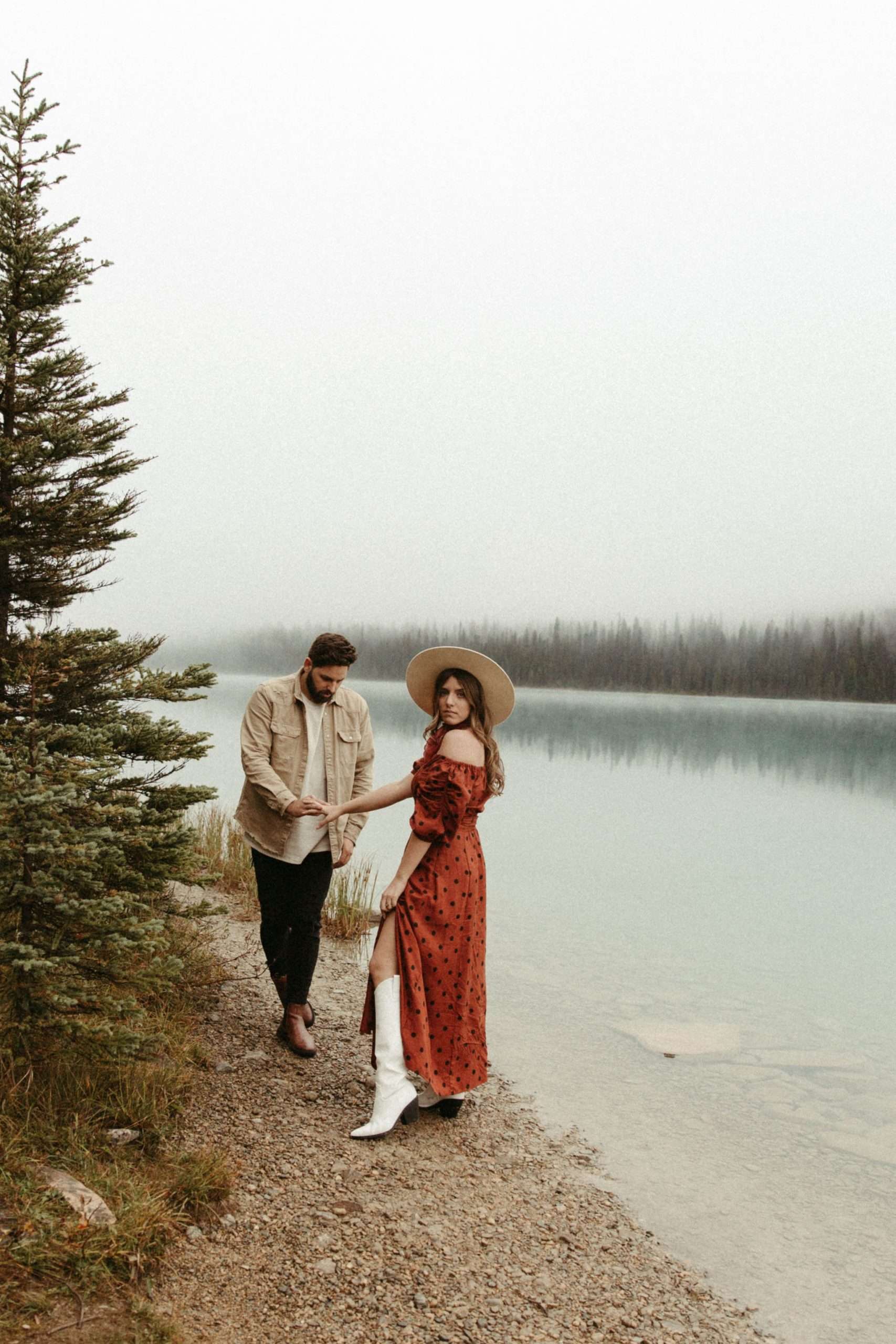 Foggy Emerald Lake Lifestyle Portraits