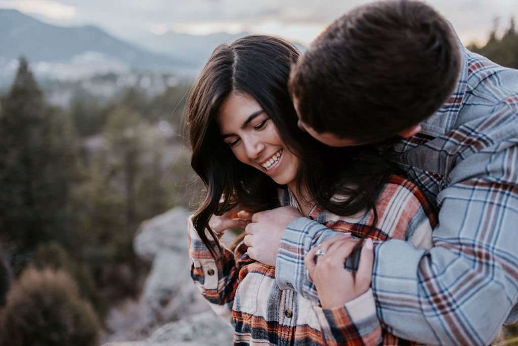 Golden Hour Mount Falcon Engagement