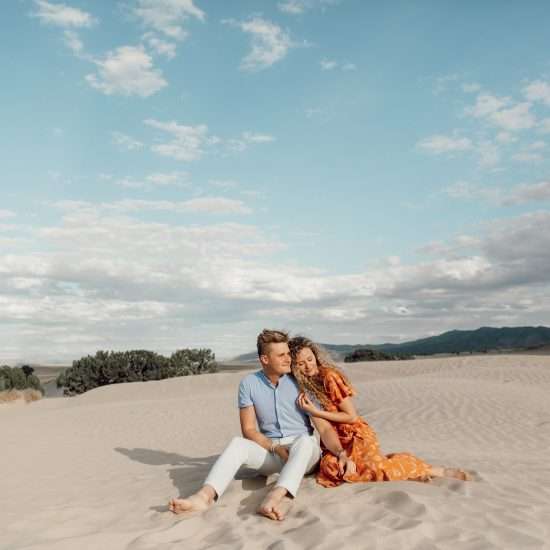 Spring Little Sahara Sand Dunes Engagement