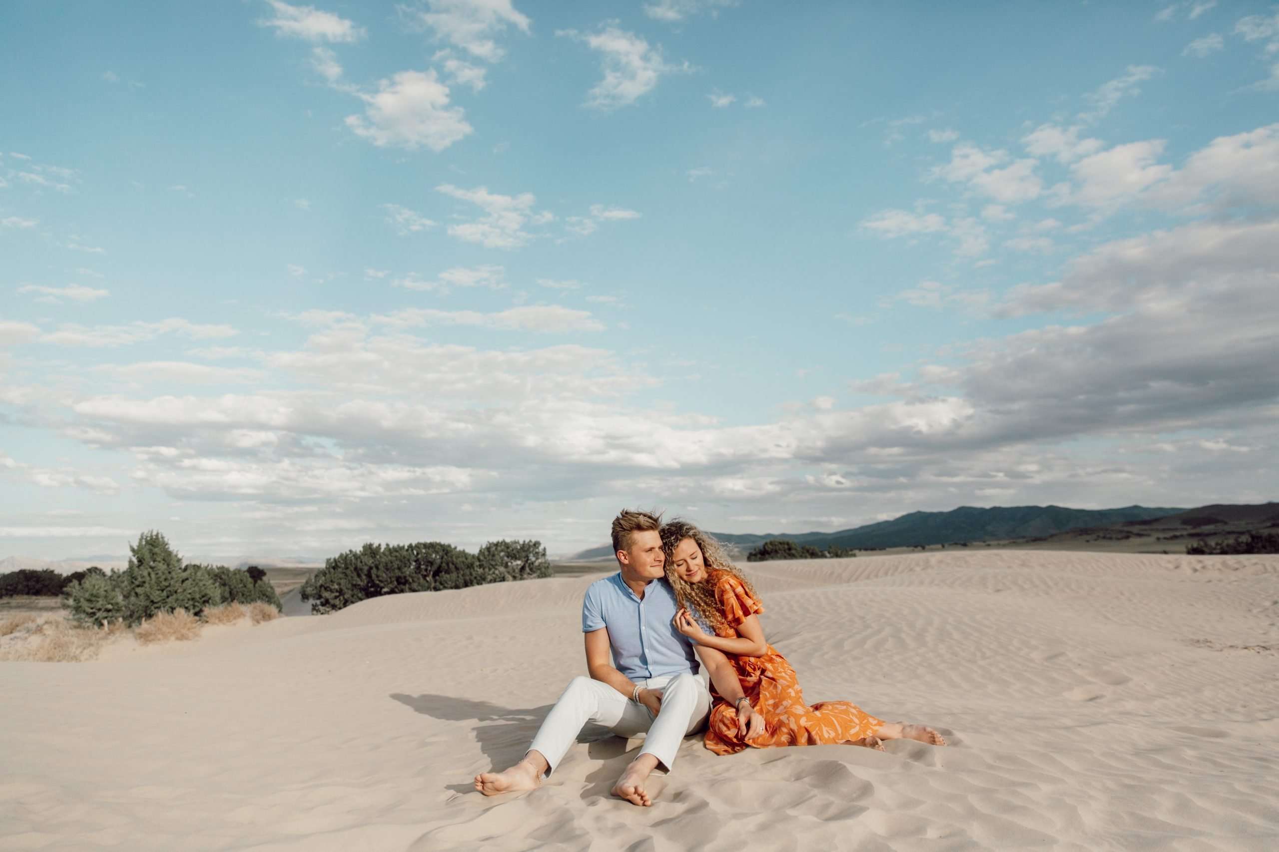 Spring Little Sahara Sand Dunes Engagement