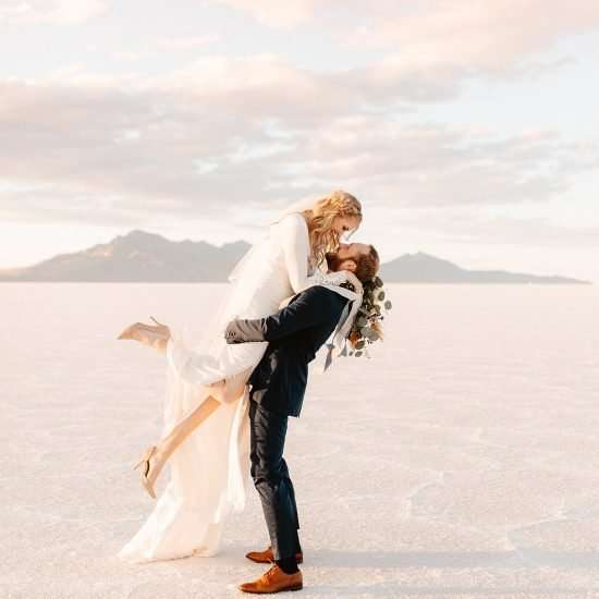 Unique and Intimate Salt Flats Elopement Inspiration