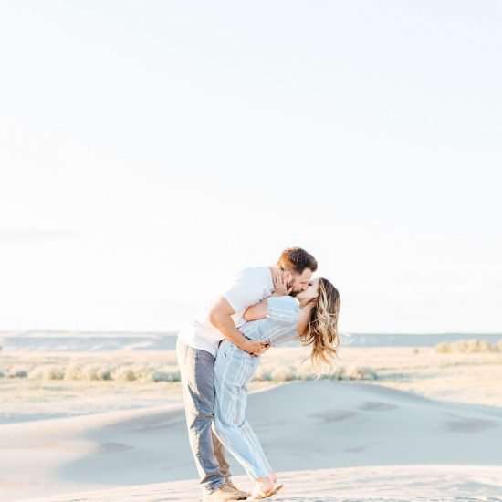 Radiant Bruneau Sand Dunes Engagement Session