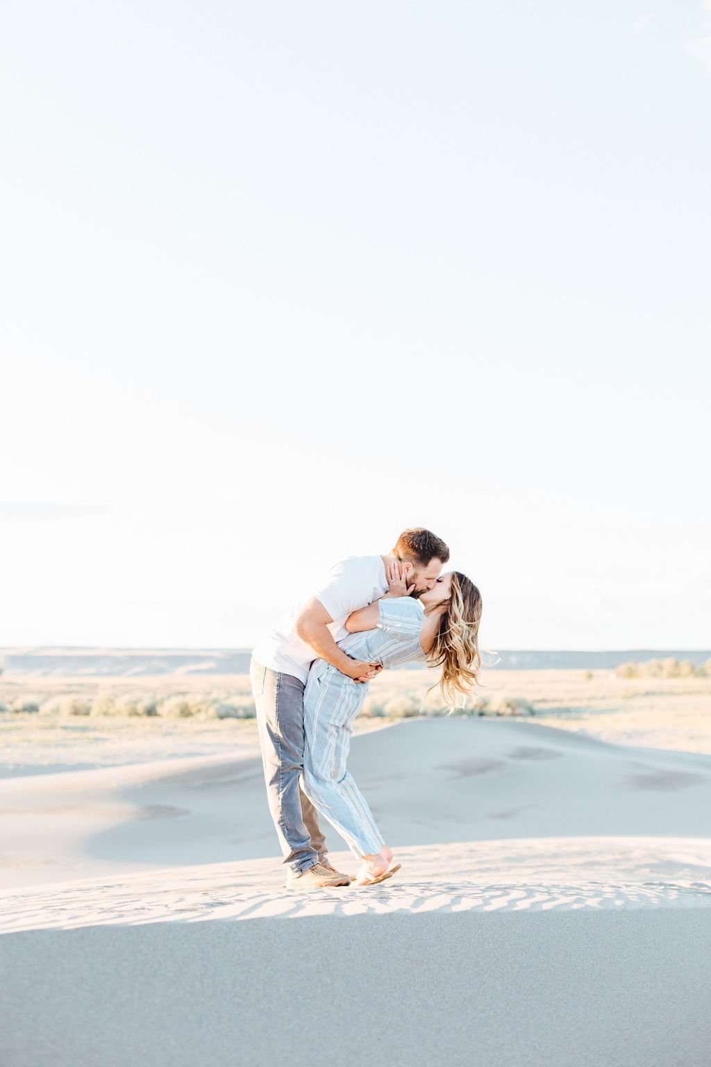 Radiant Bruneau Sand Dunes Engagement Session