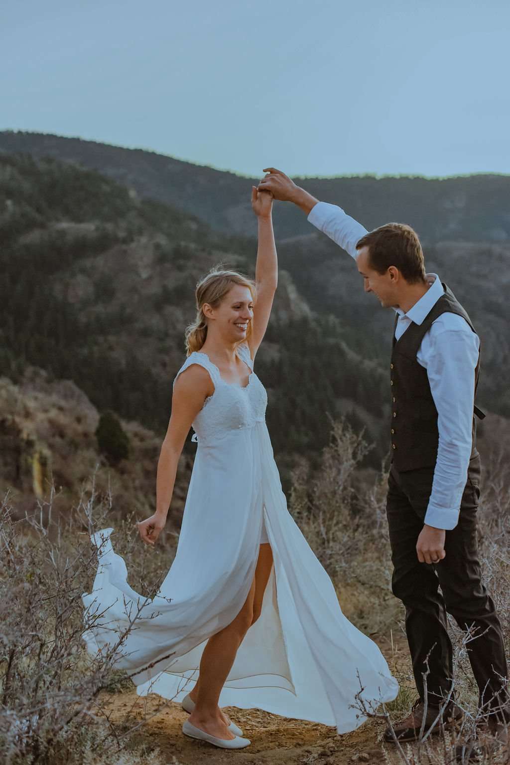 Rock Climbing Elopement at Capitalist Craig