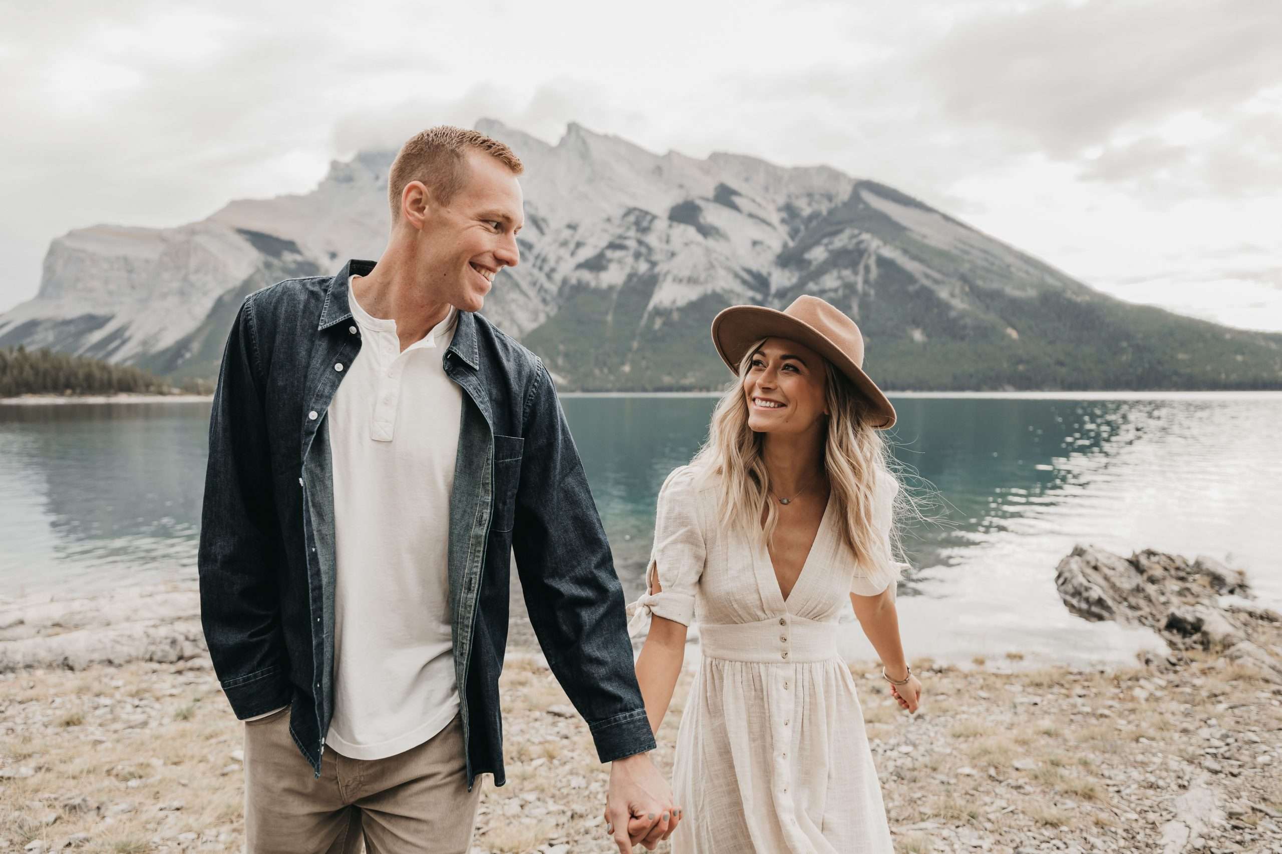 Foggy and Adventurous Alberta Engagement