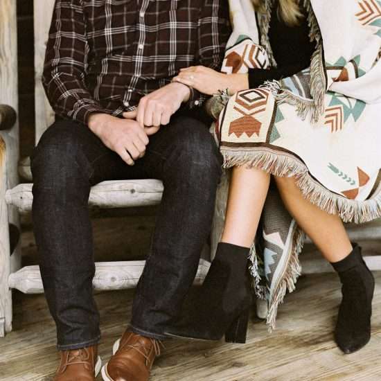 Cozy Cabin Engagement in Big Sky