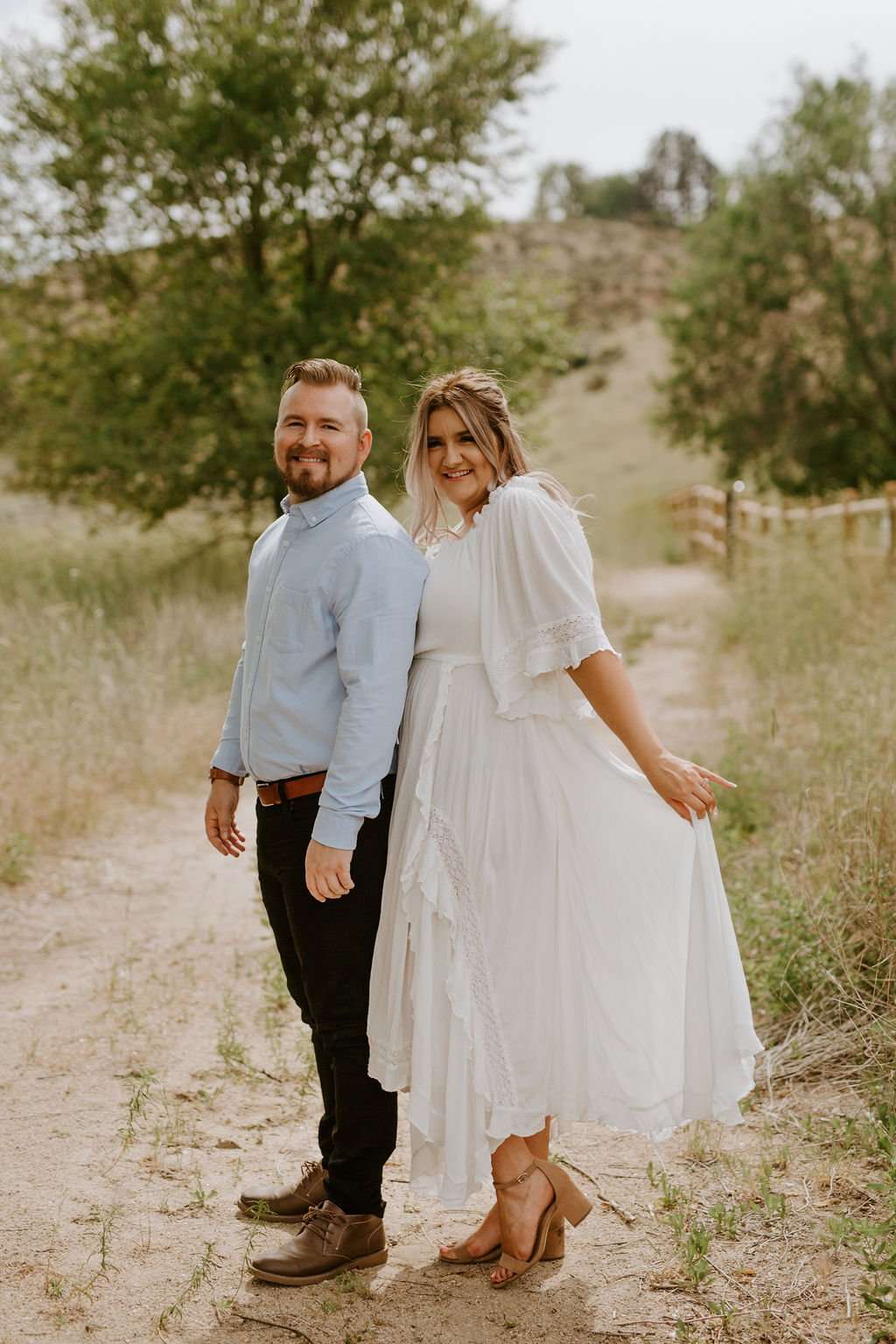 Romantic Boise Foothills Engagement