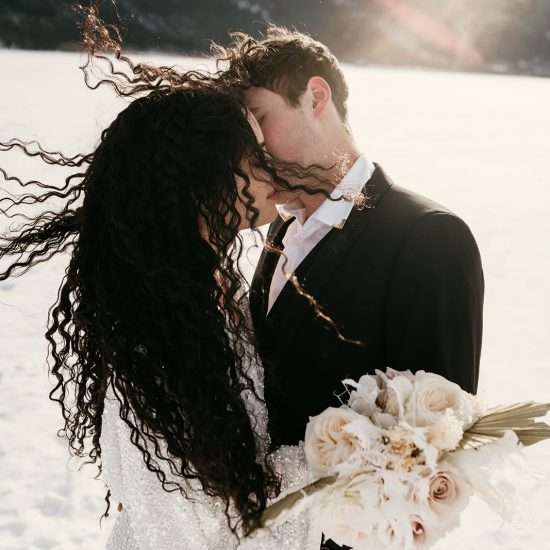 Clean and Crisp Winter Elopement Inspiration