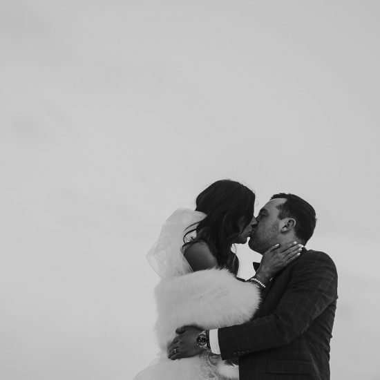 Freezing Canmore Winter Wedding