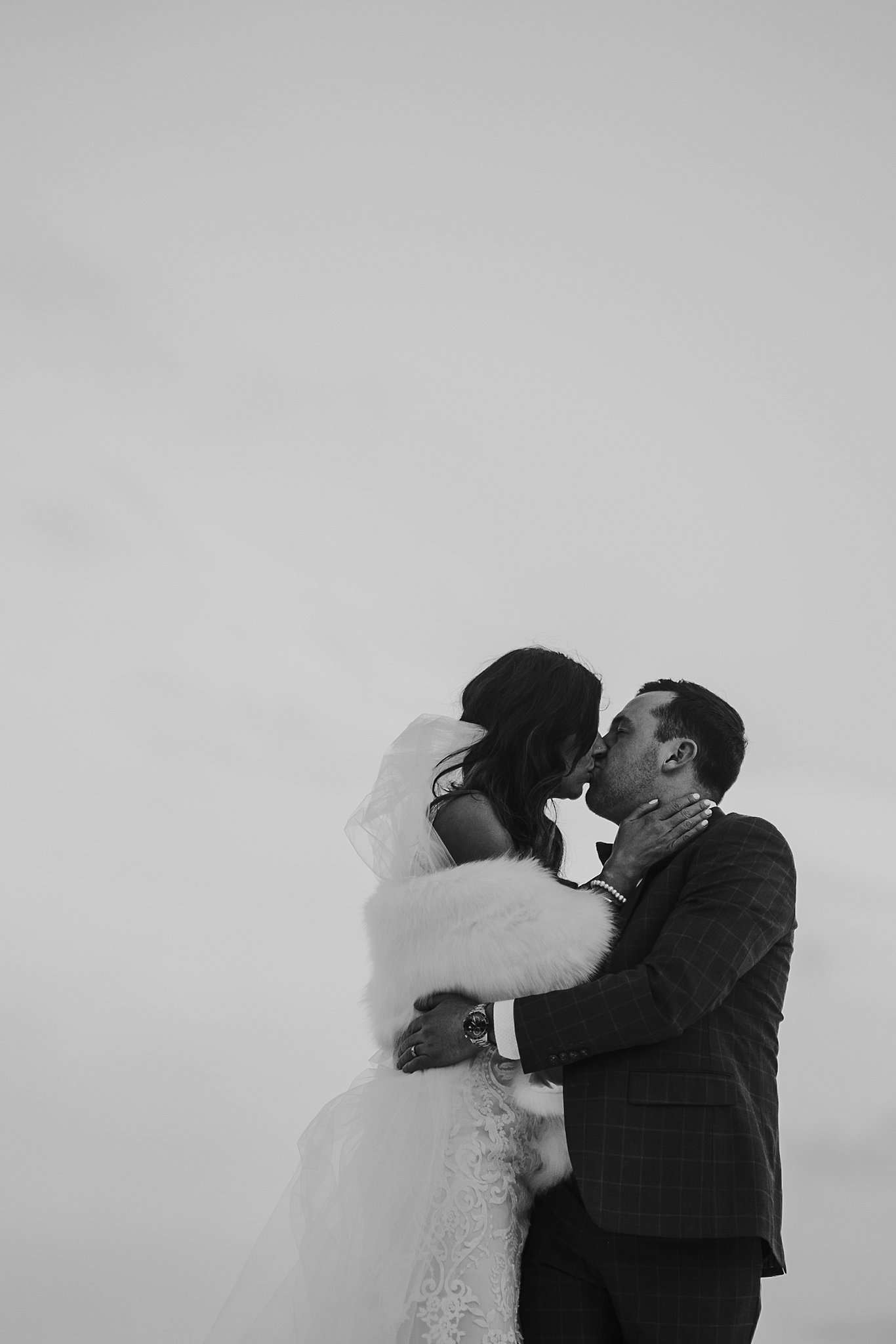 Freezing Canmore Winter Wedding