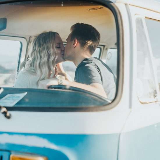 Lighthearted Snow Canyon Engagement