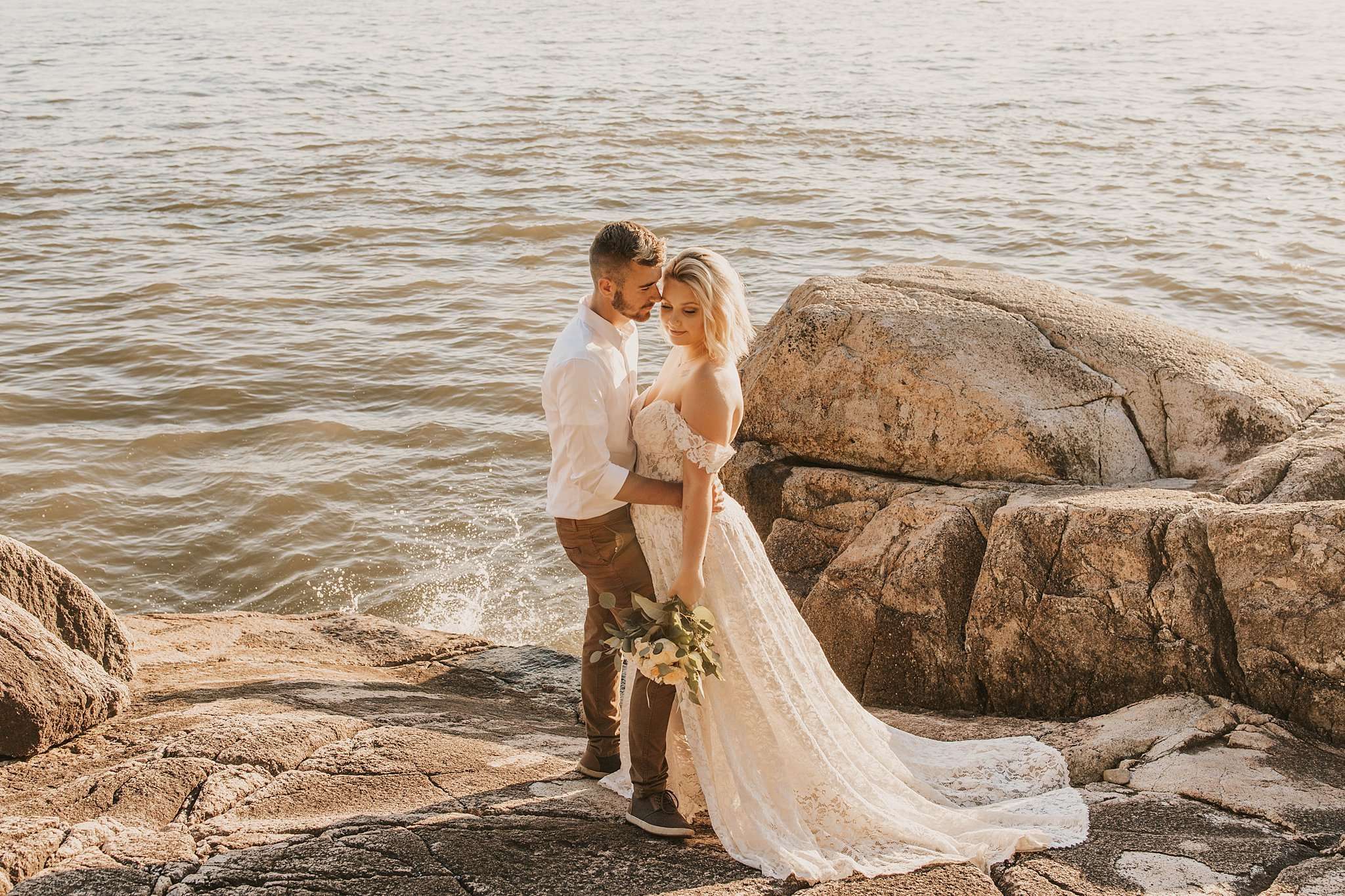 Sunset Beach Elopement Inspiration at Lighthouse Park