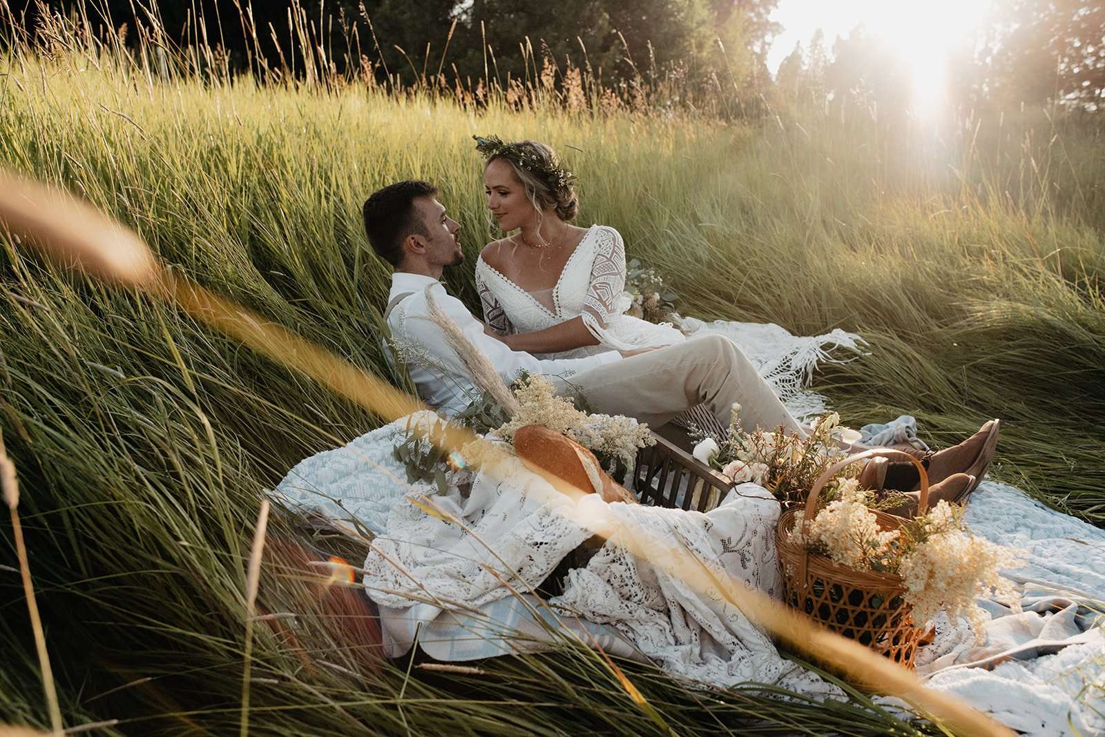 Whimsical and Elegant Picnic Elopement Inspiration