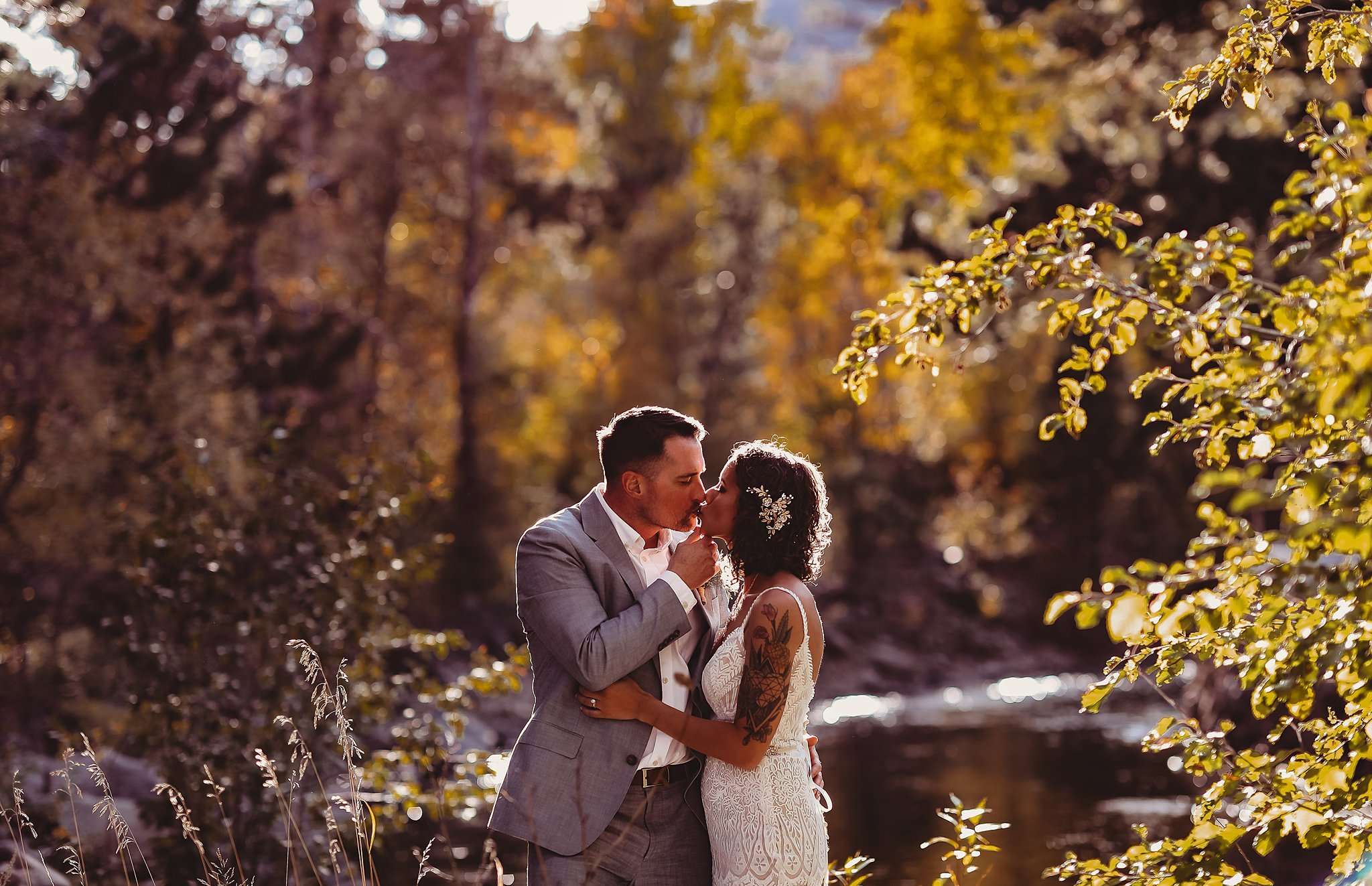 The Landing at Estes Park Golden Fall Wedding