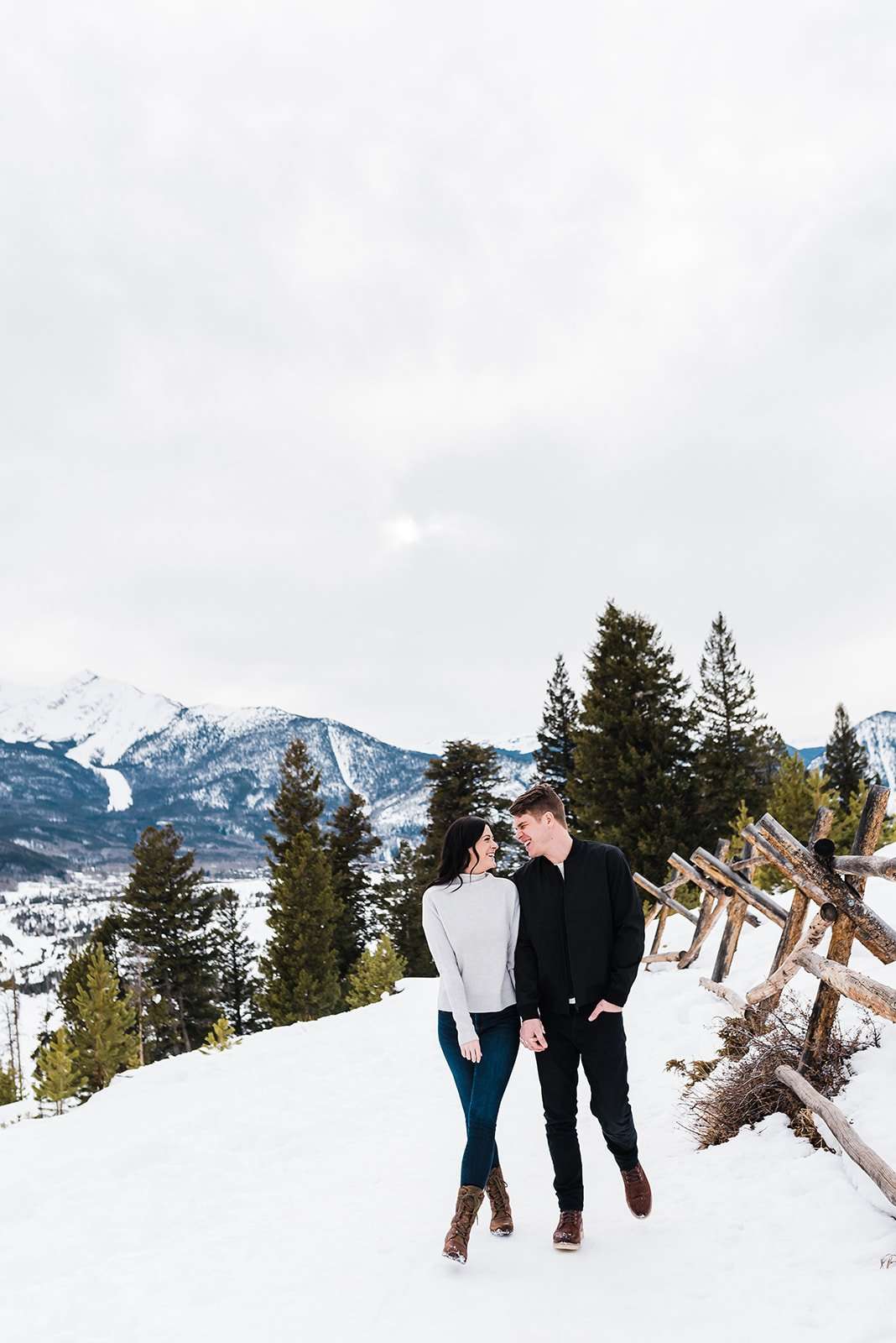 Icy Mountaintop Engagement at Sapphire Point