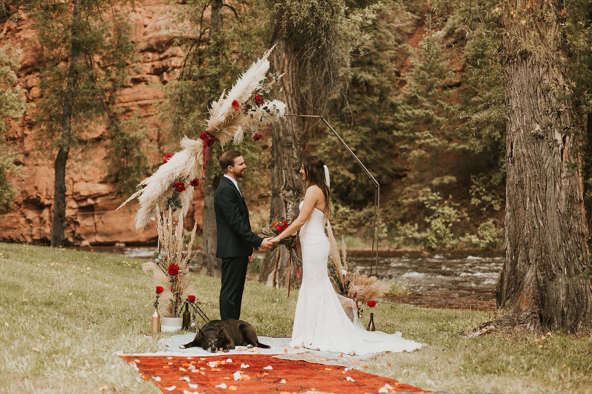Magical Riverside Basalt Elopement