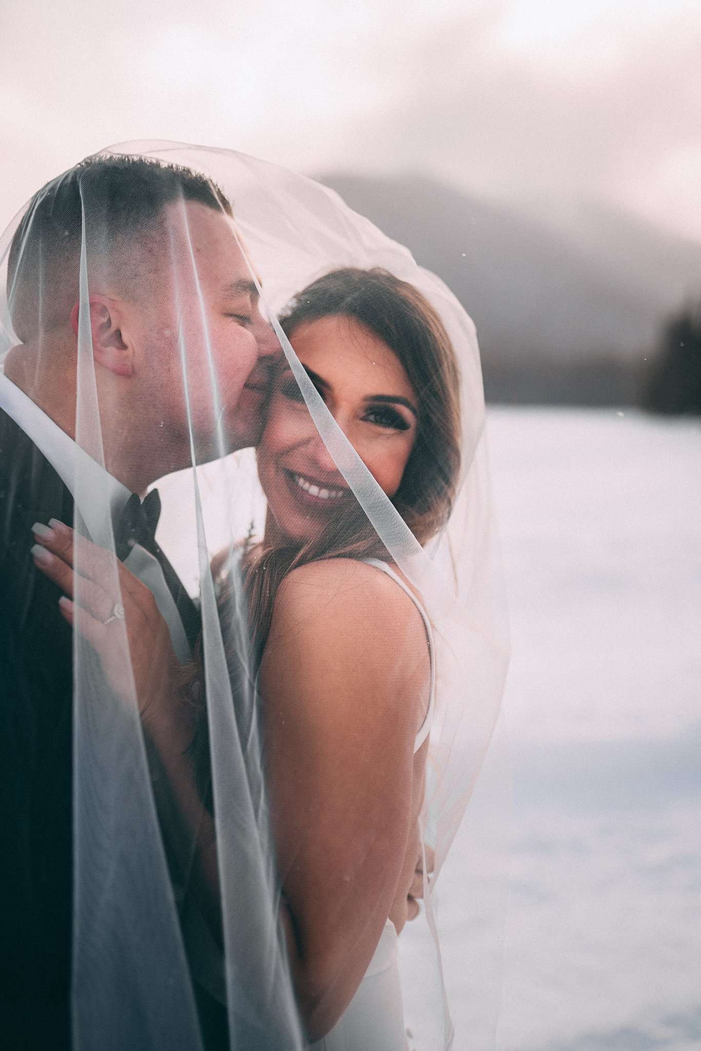 Magical Snowy Manning Park Resort Wedding