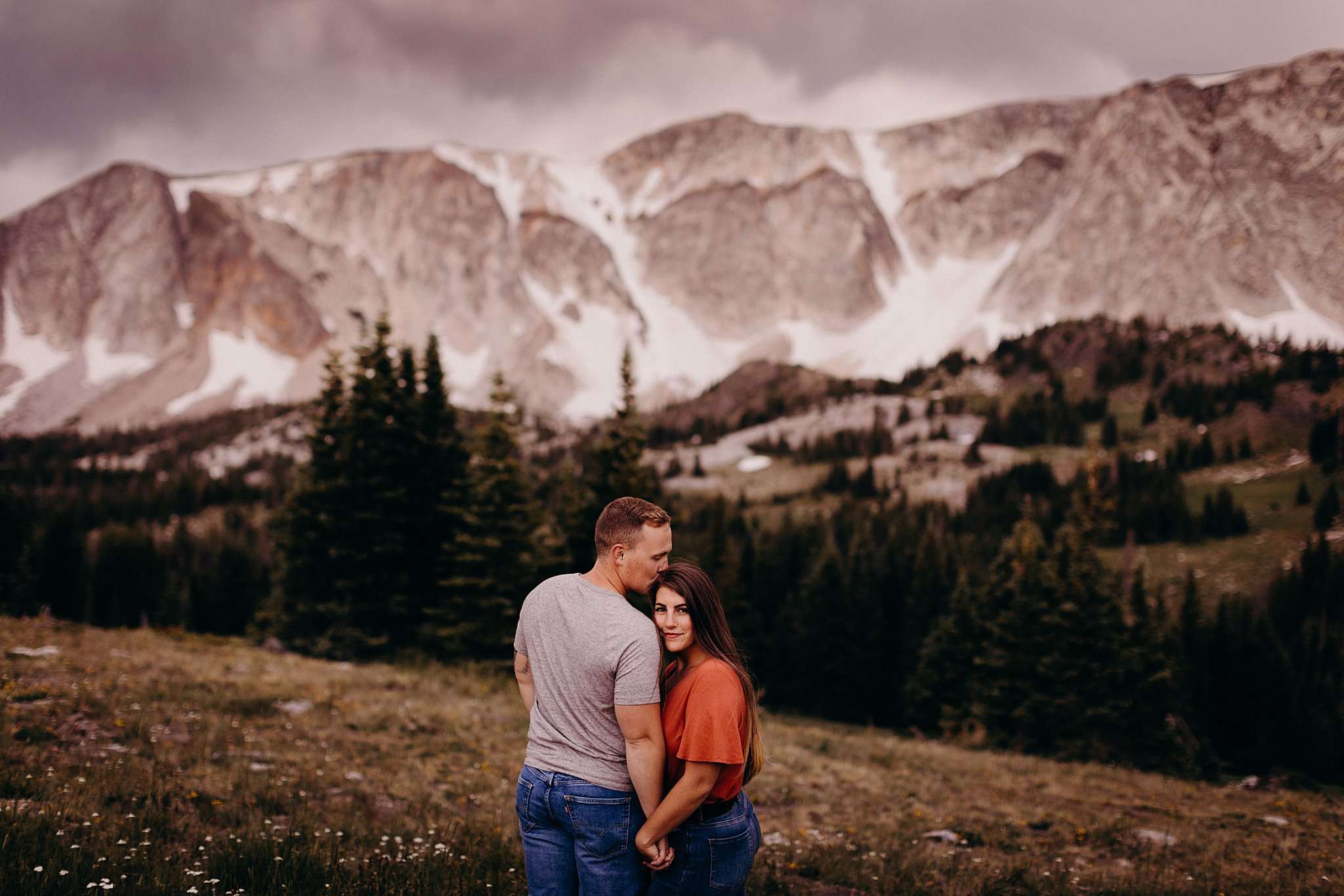 Picturesque Snowy Range Engagement