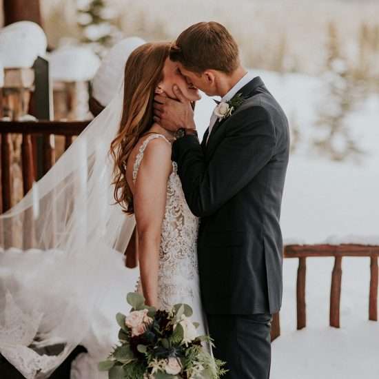 Snow-Kissed Grand Lake Winter Wedding