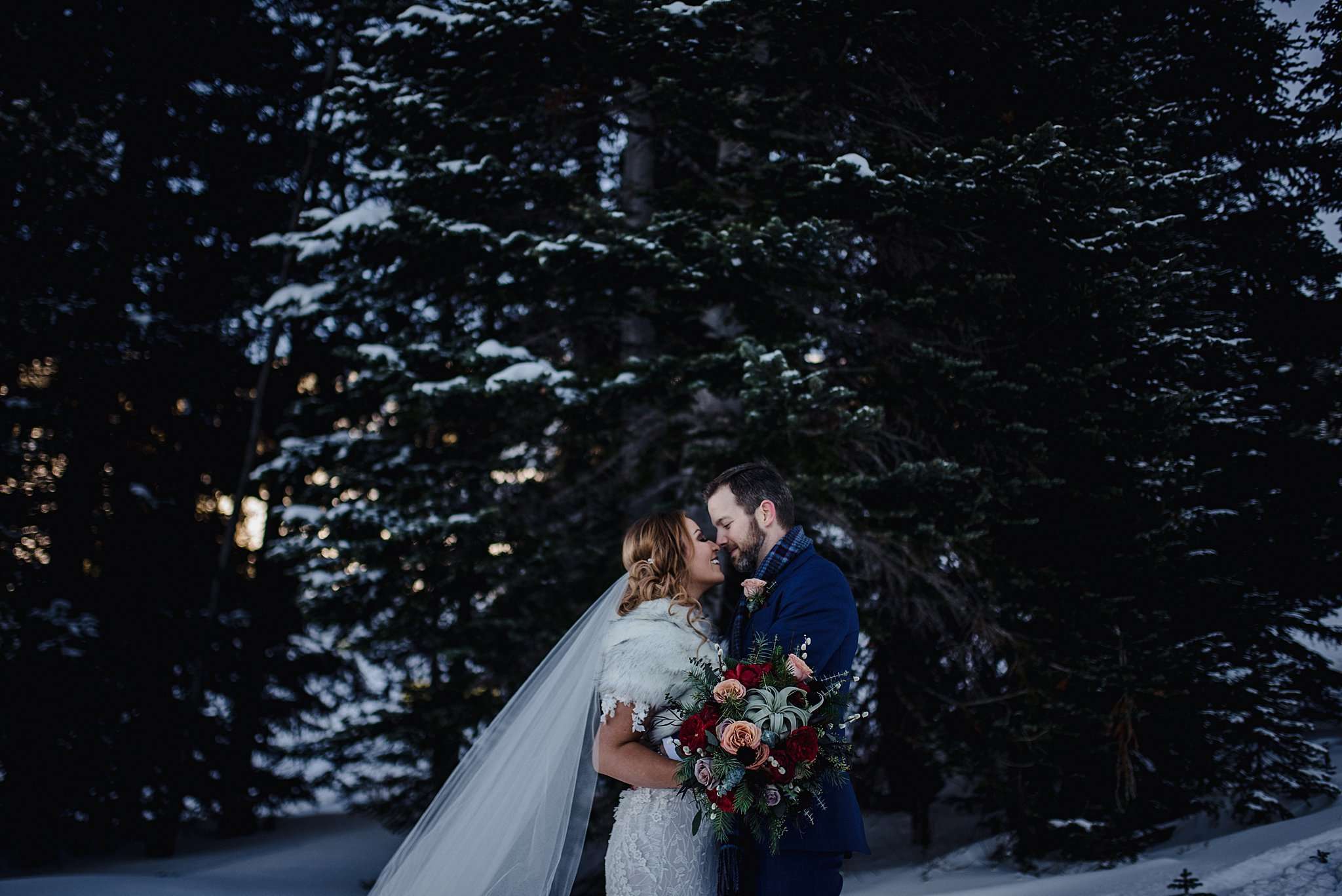 Snowy Vail Mountain Wedding