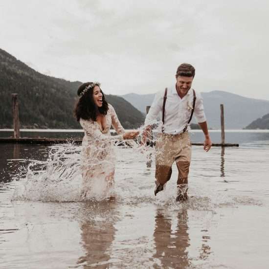Intimate British Columbia Waterfront Elopement