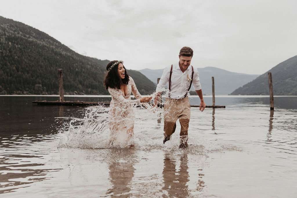 Intimate British Columbia Waterfront Elopement
