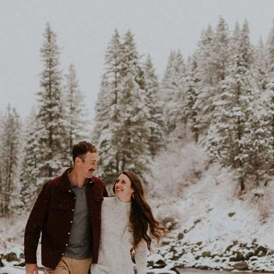 Adventurous Winter Idaho Engagement