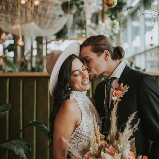 Bohemian Coral Crush Elopement Inspiration