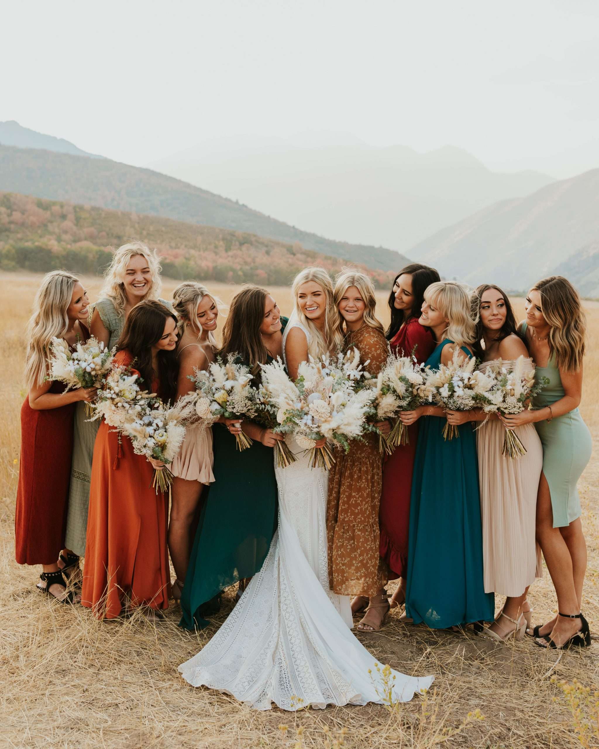 mismatched earth tone bridesmaid dresses Bridesmaid Dresses, Colors and Combinations