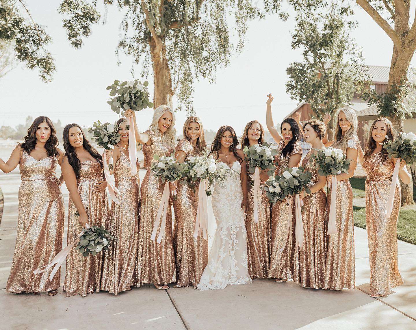 sparkly bridesmaid dress Sale Ready-to-Ship Sequin Bridesmaid Dress