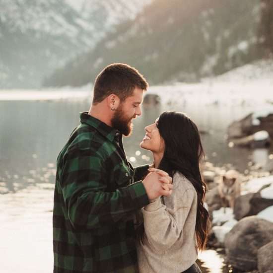 Simple and Snowy Montana Engagement