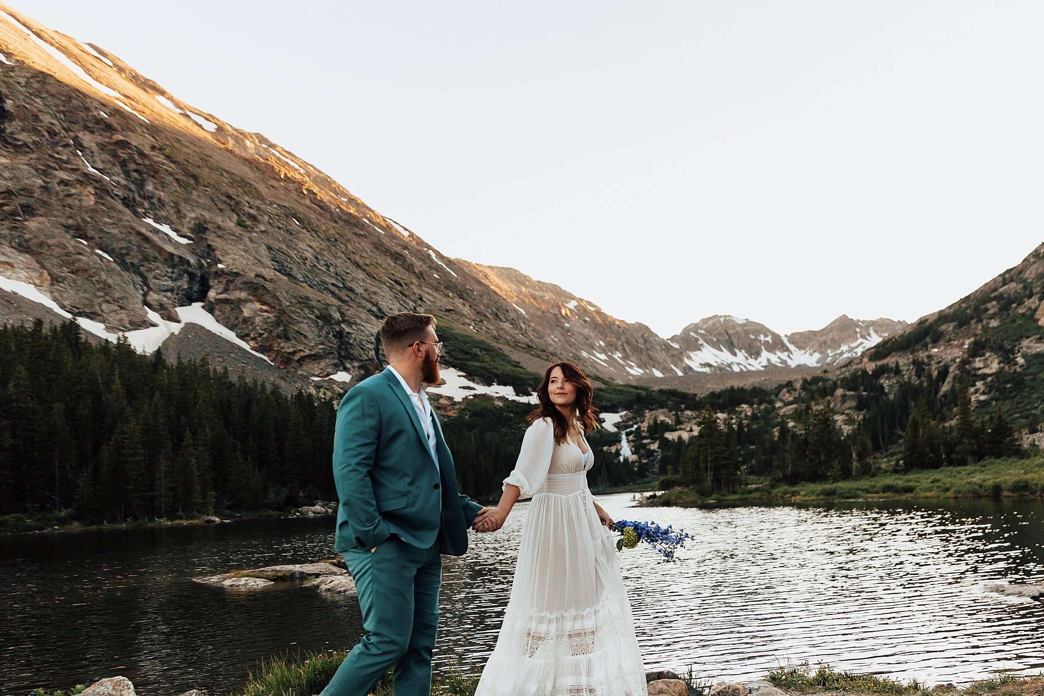 Sunset Colorado Mountain Elopement
