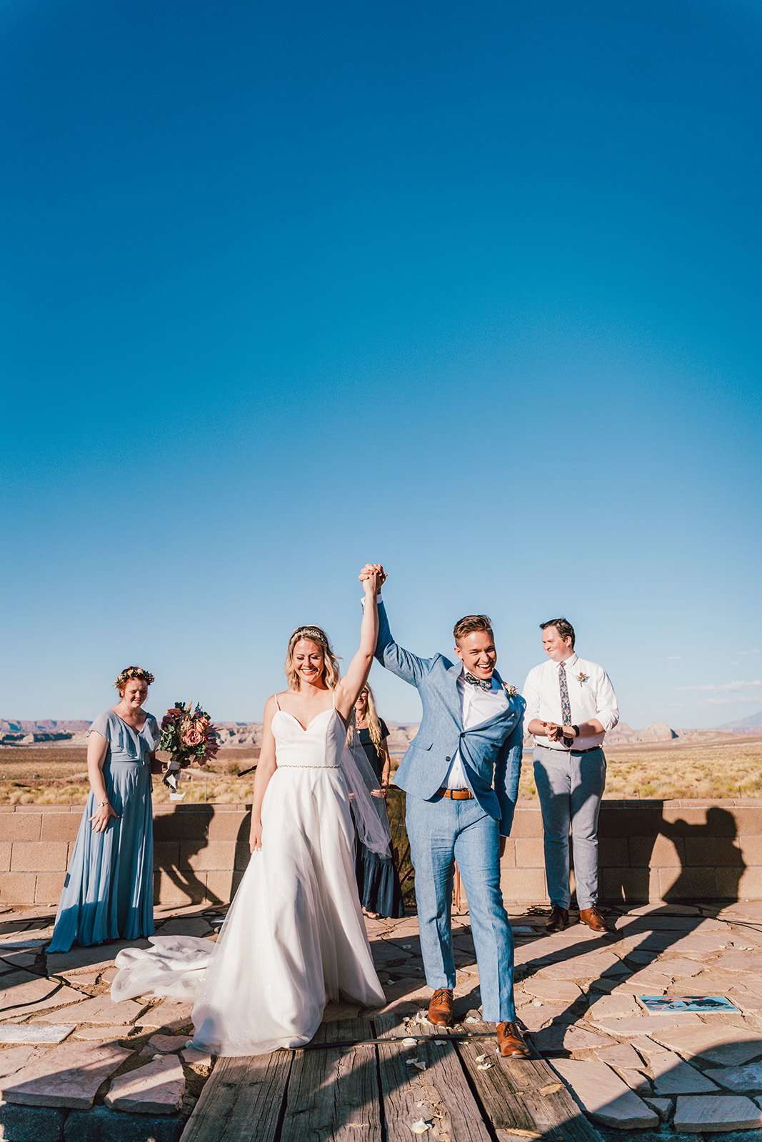 Sweet and Intimate Lake Powell Wedding