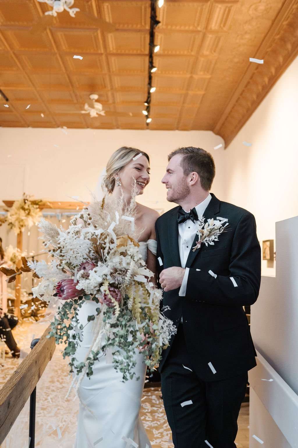 Sweet and Intimate Montana Gallery Wedding